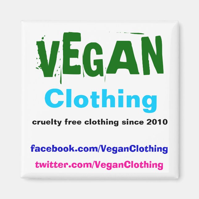 Imán VEGAN Clothing Promo (Frente)