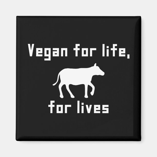 Imán Vegan de por vida (Frente)