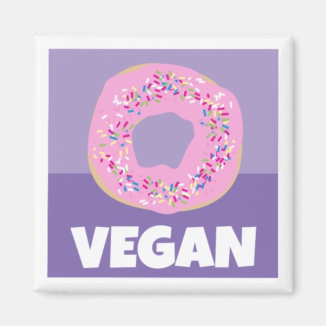 Imán Vegan Donut Magnet (Frente)