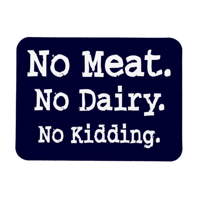 Imán Vegan mensaje con actitud (Horizontal)
