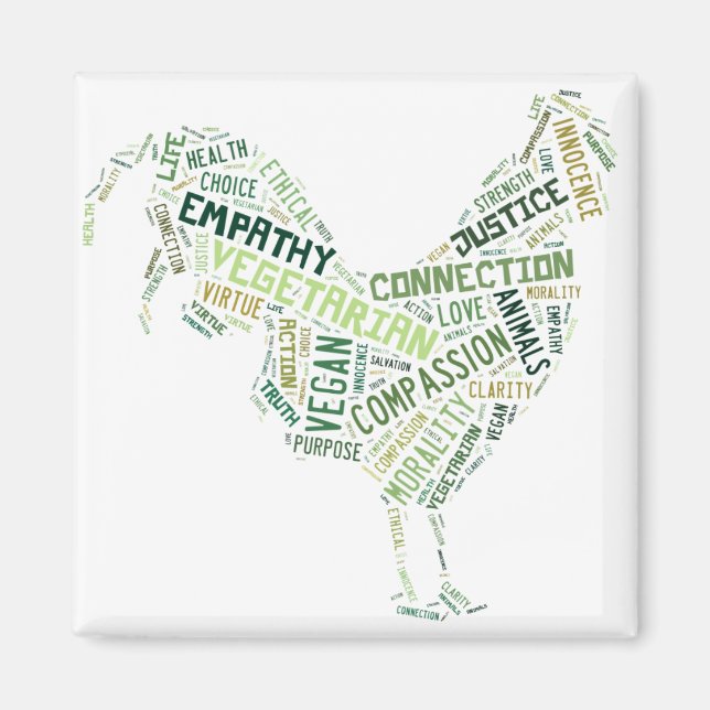 Imán Vegan Mosaic (Frente)