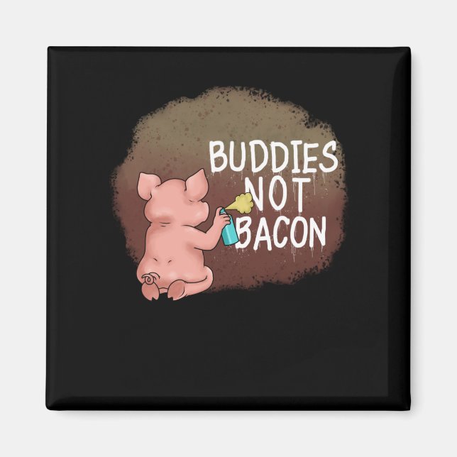 Imán Vegan Mujeres Regalos Vegetarianos Hombres Derecho (Frente)