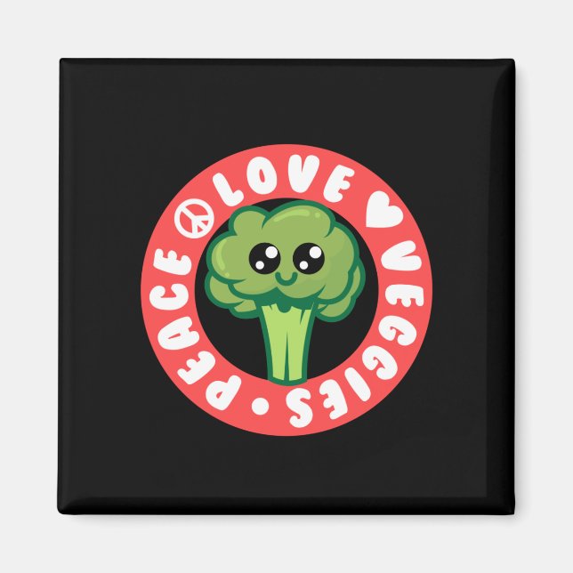 Imán Vegan Vegetables Broccoli (Frente)