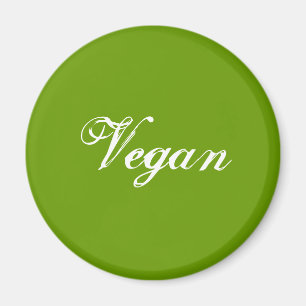 Imán Vegan. Verde. Lema. Personalizado