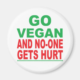 Imán Vegan Y Nadie Se Herió, Vegan Magnet