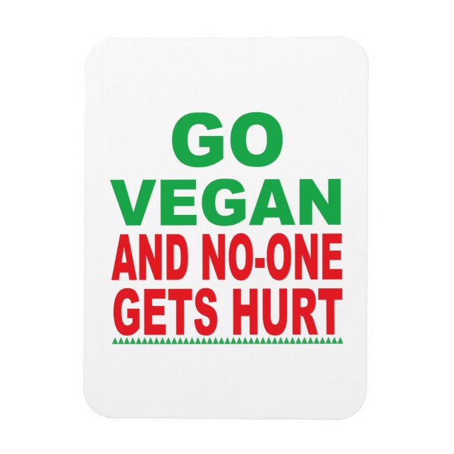 Imán Vegan Y Nadie Se Herió, Vegan Magnet (Vertical)