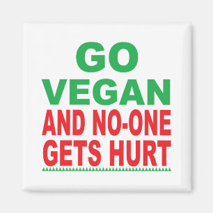Imán Vegan Y Nadie Se Herió, Vegan Magnet
