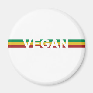 Imán Vegano en las rayas de Rasta