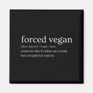 Imán Vegano Forzado Alguien Que Preferiría Comer Un Fil
