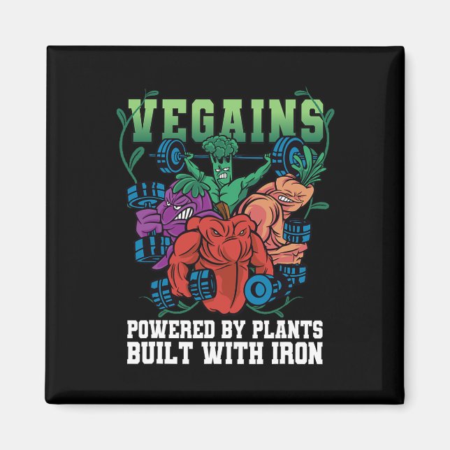 Imán Veganos alimentados (Frente)