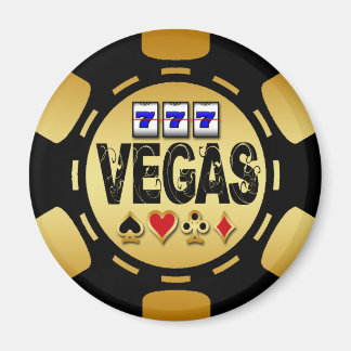 IMÁN VEGAS GOLD Y BLACK POKIP CHIP