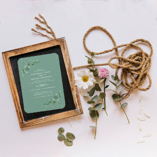 Imán vegetación boda Eucalipto sabio botánico verde