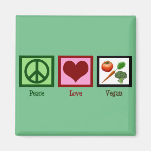 Imán Vegetación de amor por la paz
