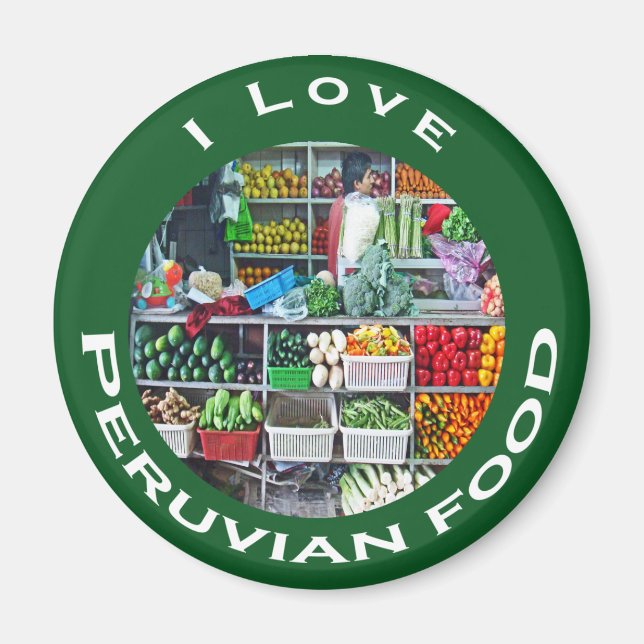 Imán Vegetales de mercado (Frente)