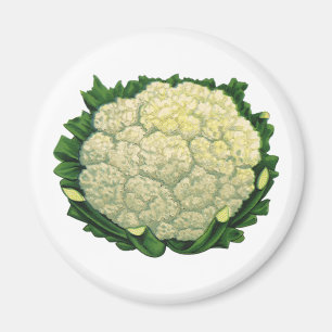 Imán Vegetales Vegetales Vegetales Cauliflor