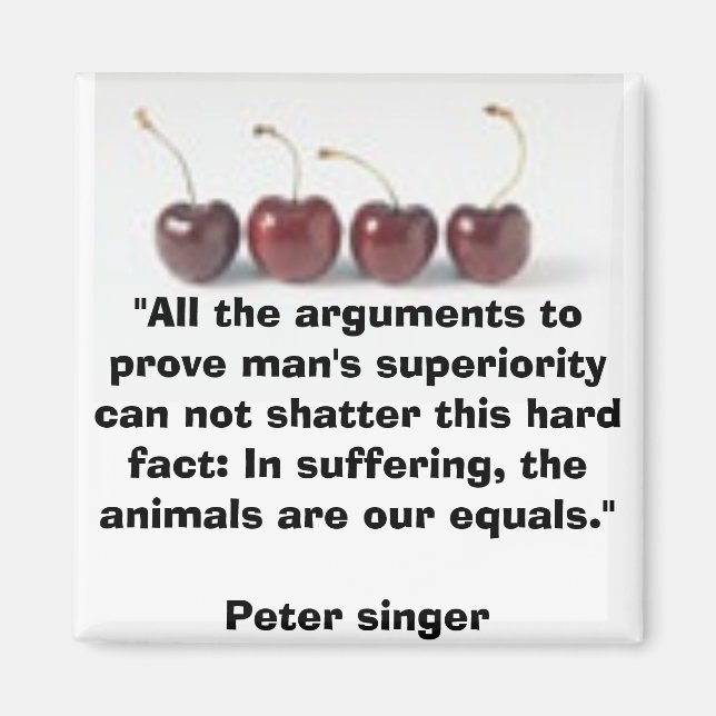 Imán vegetariano (Frente)