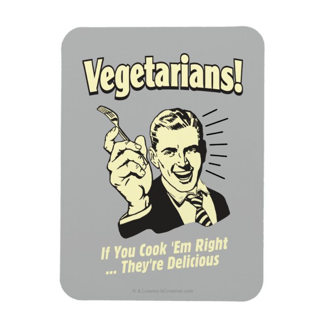 Imán Vegetarianos: Son deliciosos (Vertical)
