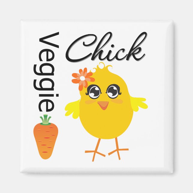 Imán Veggie Chick (Frente)