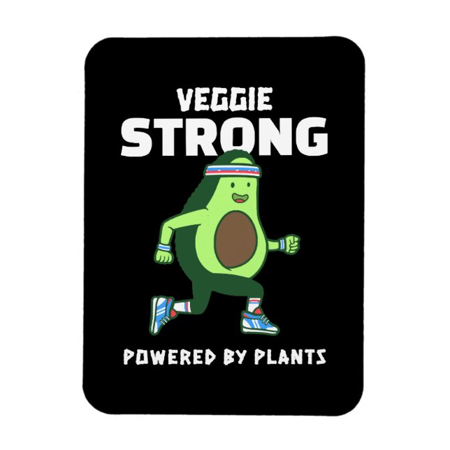 Imán Veggie Strong, impulsado por plantas (Vertical)