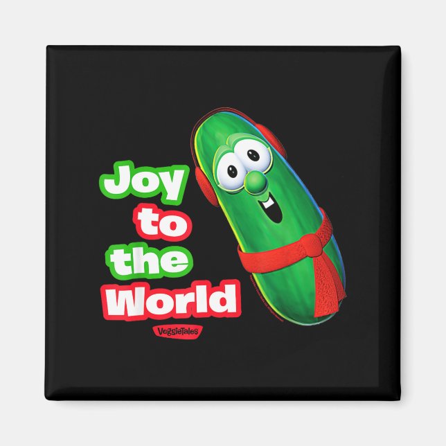 Imán Veggietales Joy To The World Larry The Cuber  (Frente)