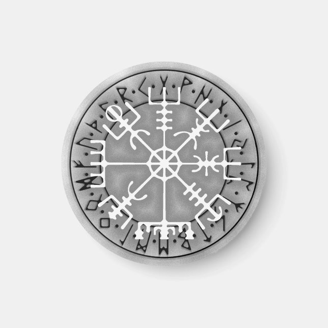 Imán Vegvísir Stave mágica islandesa de amuleto (Frente)