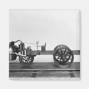 Imán Vehículo alimentado a vapor inventado