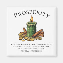 Vela de Canto de Prosperidad y Hechizo de Dinero c