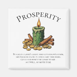 Imán Vela de Canto de Prosperidad y Hechizo de Dinero c