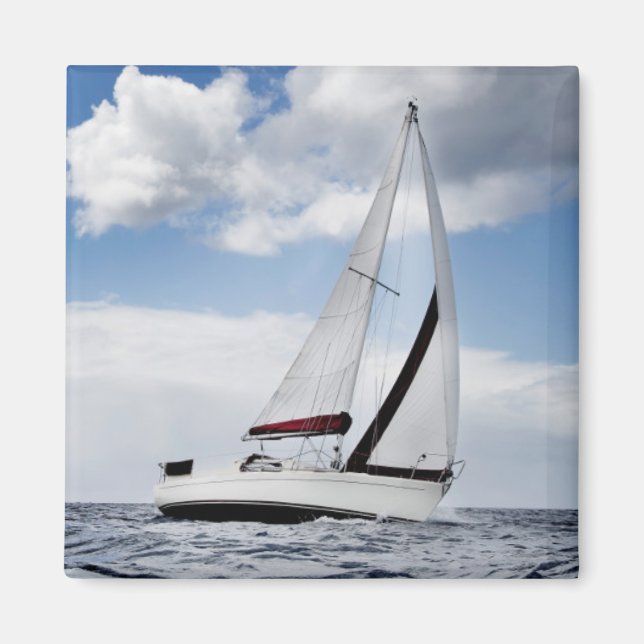 Imán Vela De Yate En Mar Abierto (Frente)