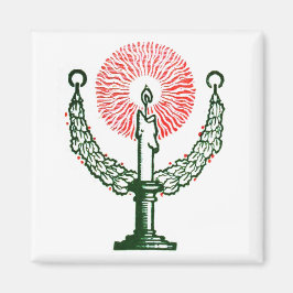 Imán Vela tradicional de Navidades