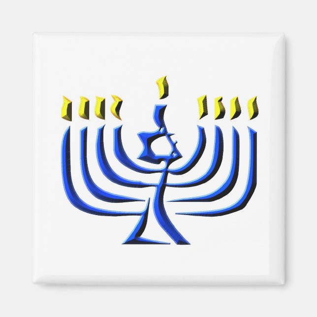 Imán Velas de Hanukkah (Frente)