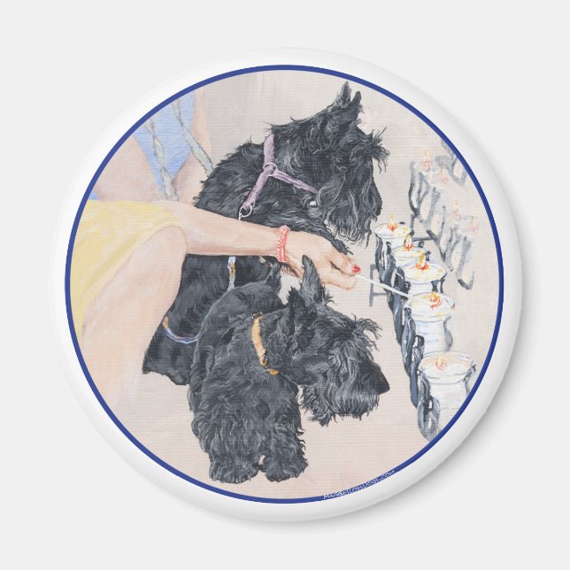 Imán Velas de iluminación de Escocia (Frente)