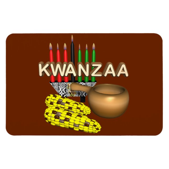 Imán Velas de Kwanzaa - (Horizontal)