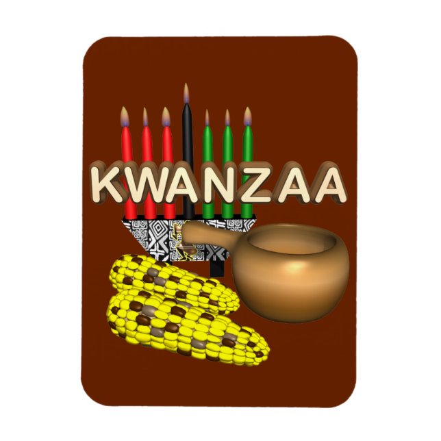 Imán Velas de Kwanzaa - (Vertical)
