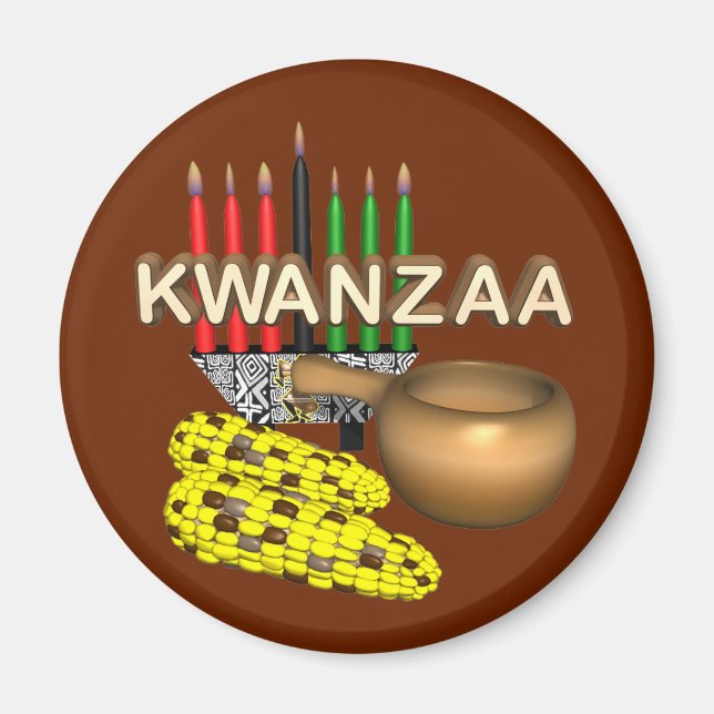 Imán Velas de Kwanzaa - (Frente)