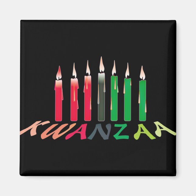 Imán Velas de Kwanzaa (Frente)