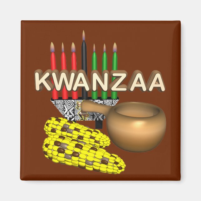 Imán Velas de Kwanzaa - (Frente)