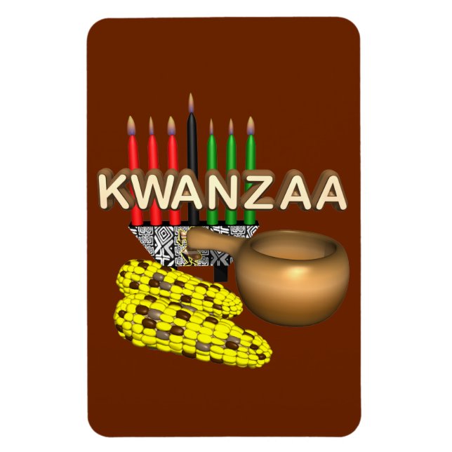 Imán Velas de Kwanzaa - (Vertical)