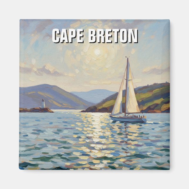 Imán Velero en la isla de Cape Breton Canadá (Frente)
