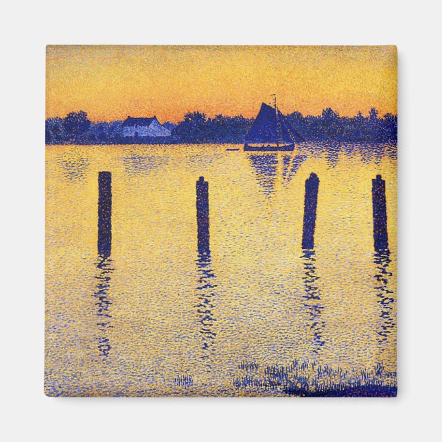 Imán Veleros sobre el río Scheldt (Bélgica) (Frente)