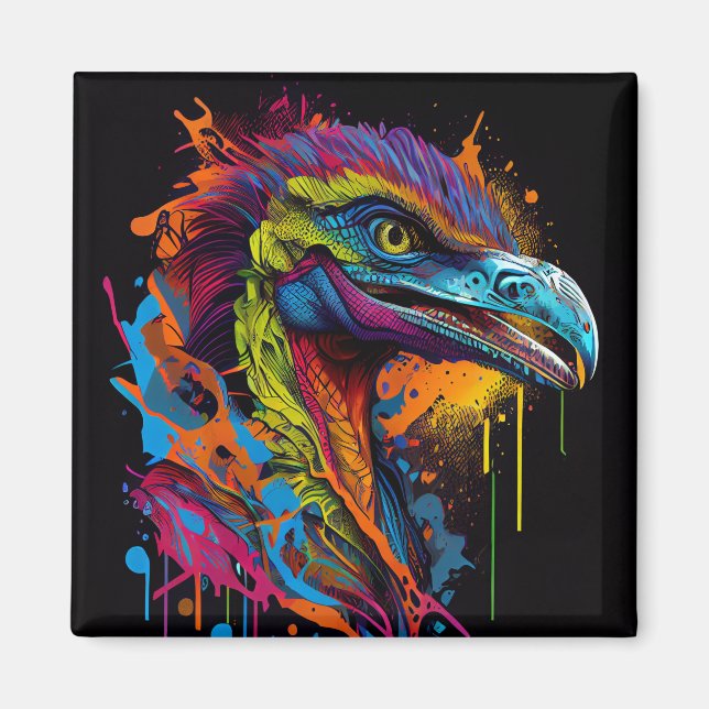Imán ¡¡Velociraptor!! (Frente)