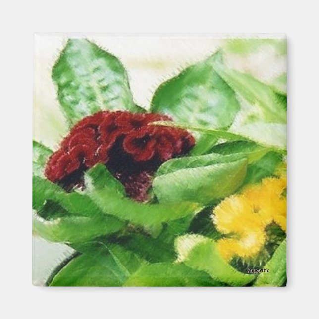 Imán Velvet Floral (Frente)