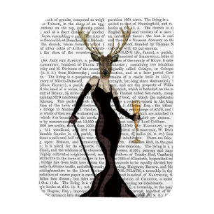 Imán Venado de glamour en negro