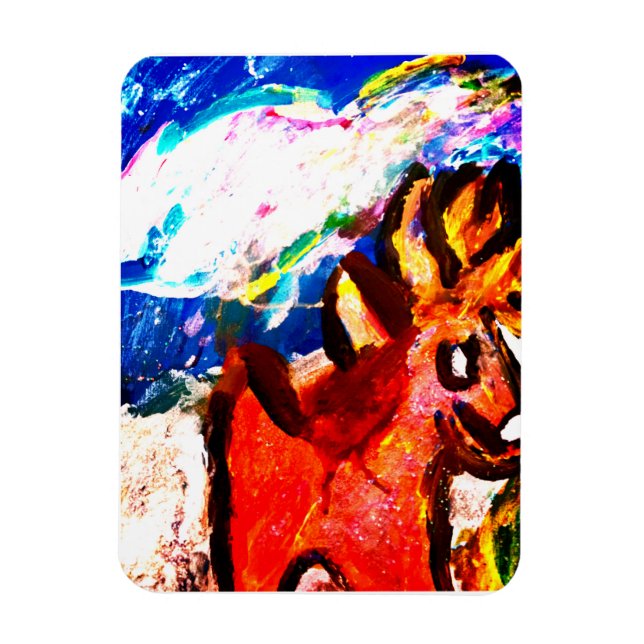 Imán Venado en invierno (Vertical)