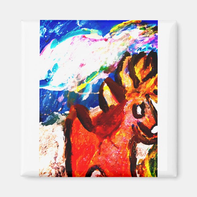 Imán Venado en invierno (Frente)