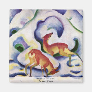 Imán Venado En La Nieve De Marc Franz