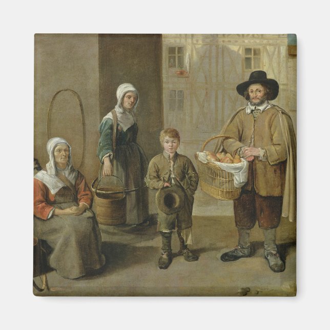 Imán Vendedor de pan y transportistas de agua (Frente)