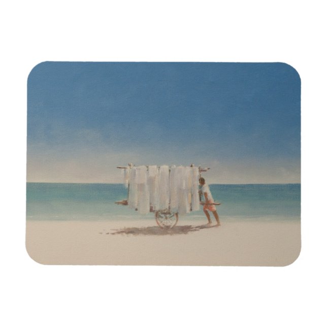 Imán Vendedor de playa de Cuba 2010 (Horizontal)