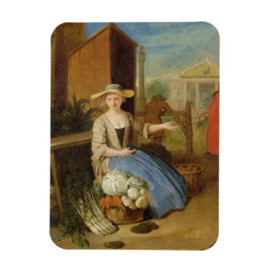 Imán Vendedor vegetal, jardín de Covent, c.1726 (aceit