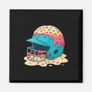 Imán Vender Casco de Receptor Con Máscara Facial Helado